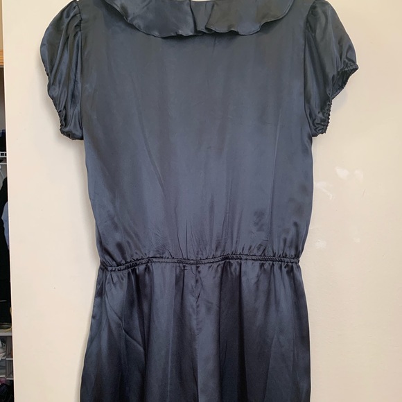 Black satin romper - Picture 3 of 4